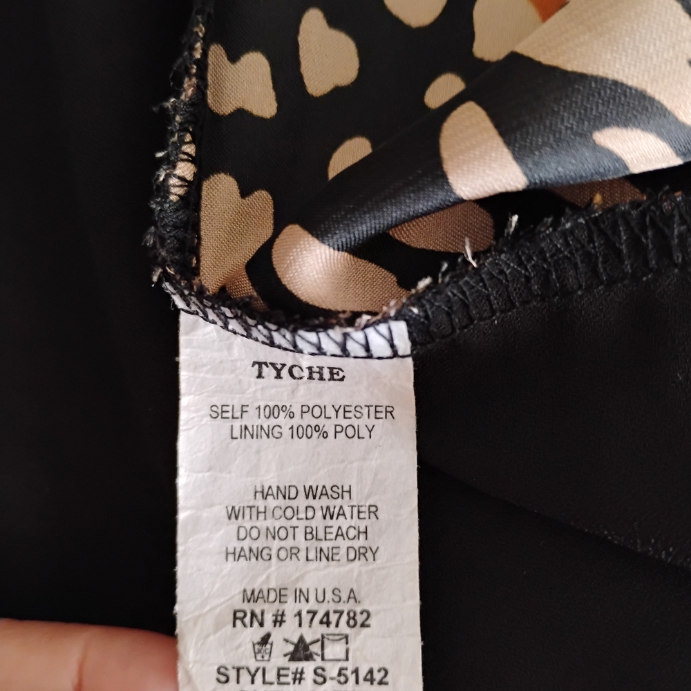 Vici Chic Black And Tan Patterned Wrap Skirt - image 4